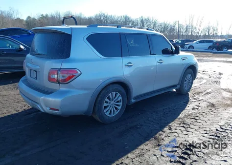 2017 Nissan Armada Sv z USA, uszkodzony, nr VIN JN8AY2NC5H9504289